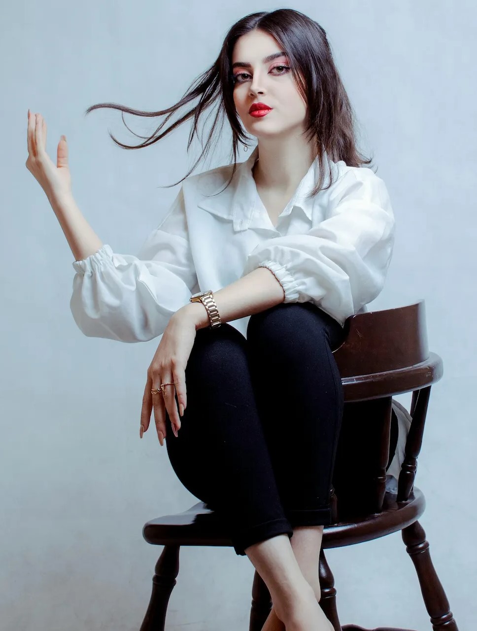 Client Eleganza Studio, coafură aniversare la un eveniment 
